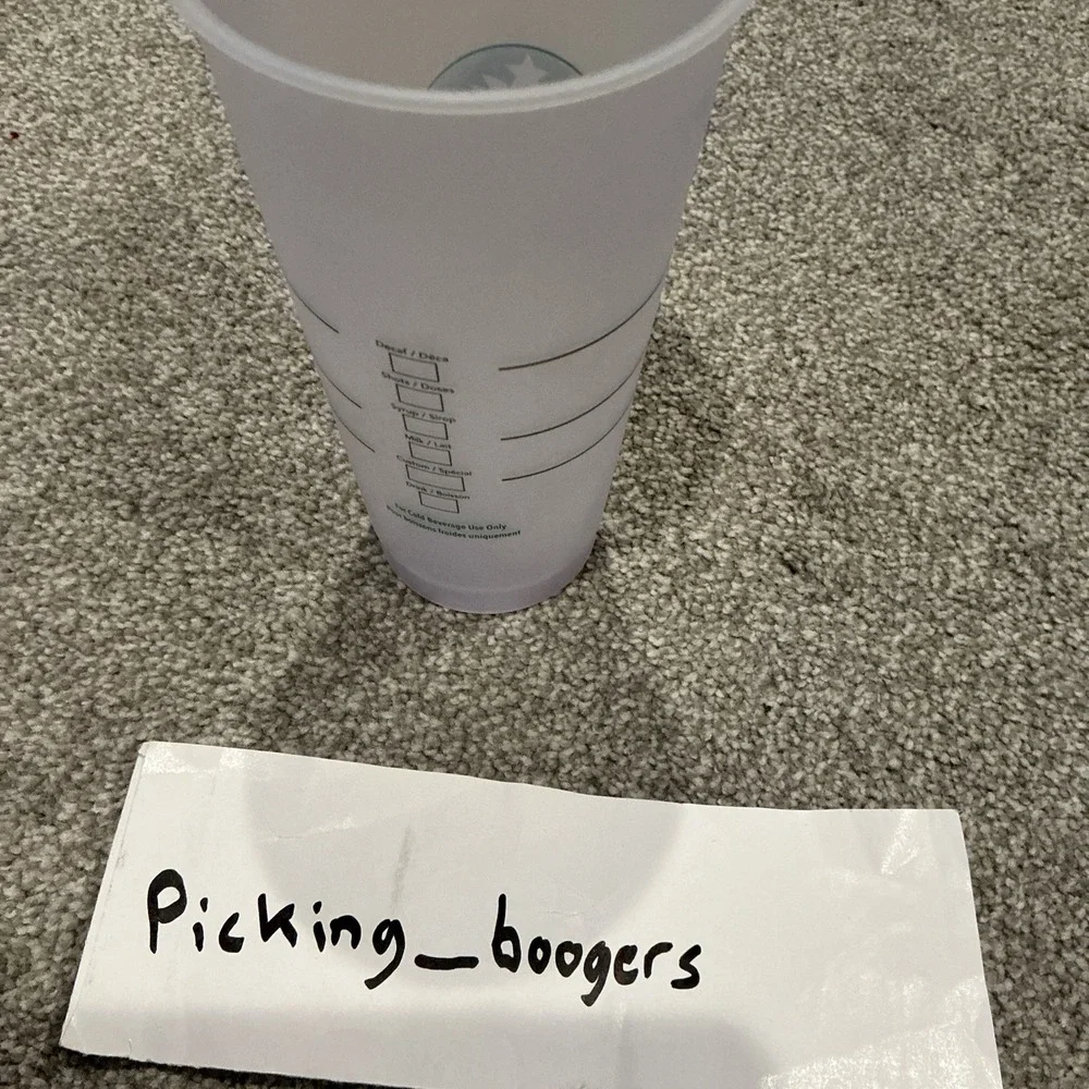 Starbucks Reusable Cold‎ Cups With One Lid, Lot Of 9! 24oz